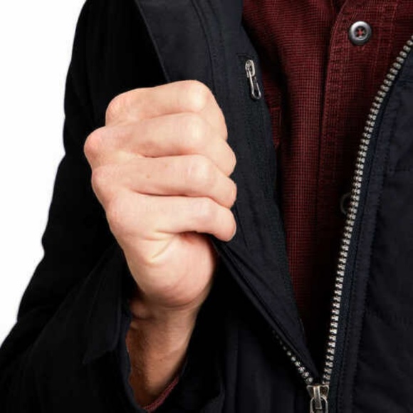 Orvis Men's Hooded Quilted Jacket Black S M XL NEW - Picture 4 of 4